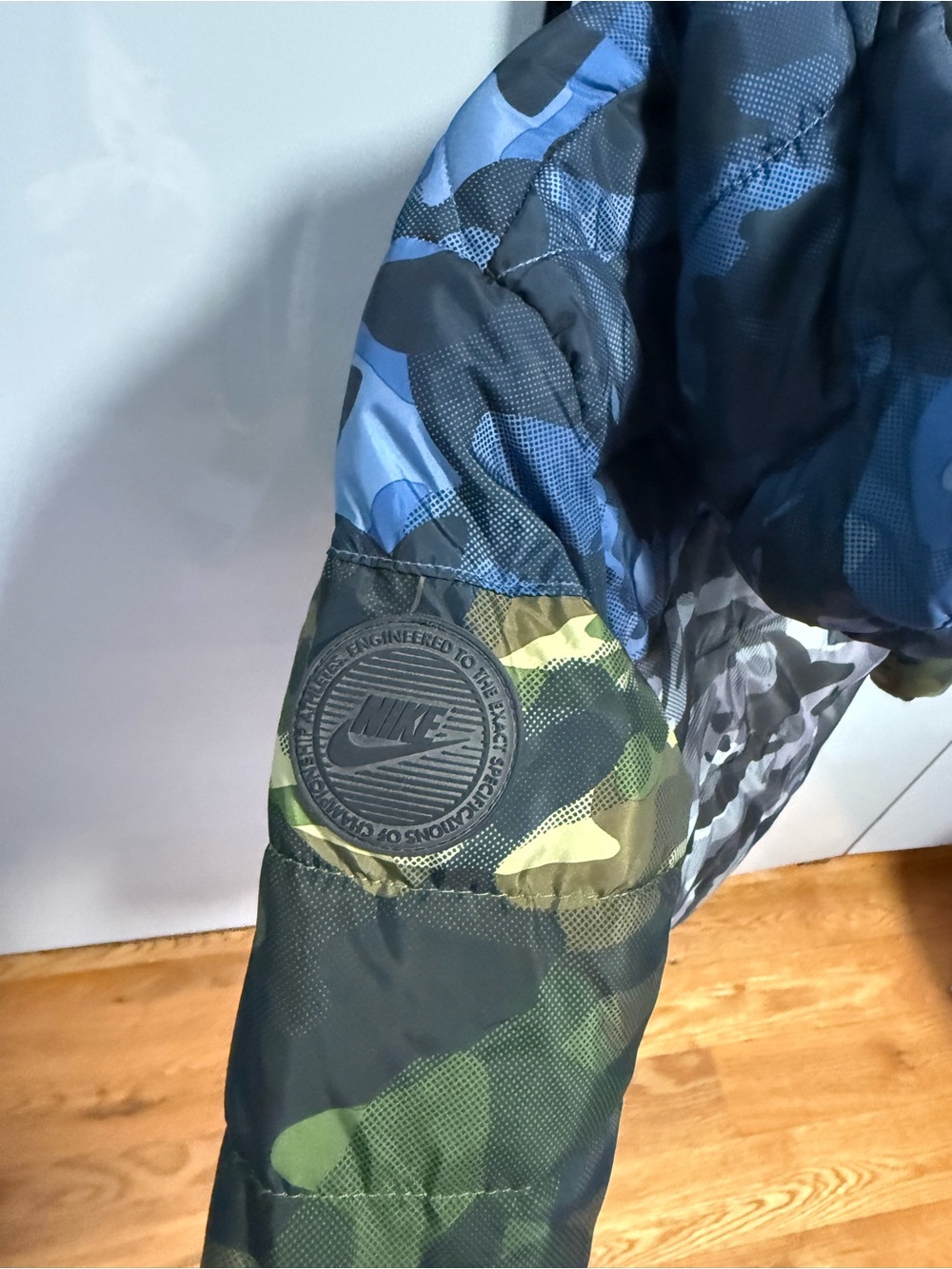 3-4T Nike Kids Camo Colorblock Puffer Jacket - Picture 4 of 9